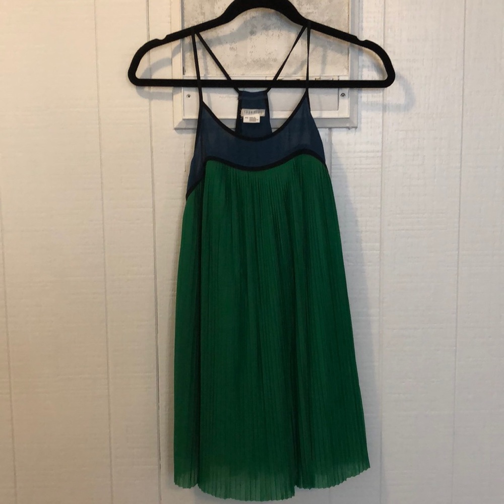 Emerald blue dress